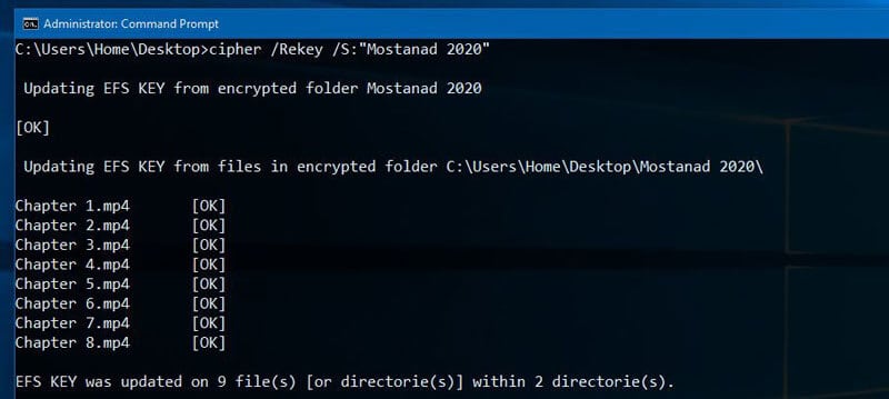 آموزش Encrypt کردن فایلها با cmd