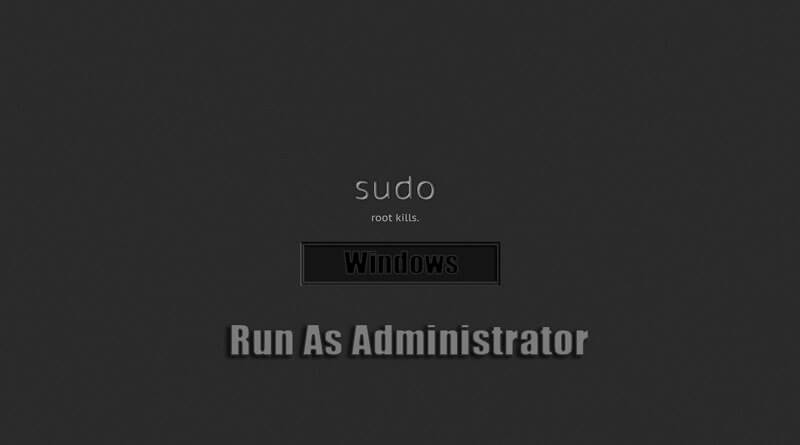 ساخت دستور Sudo برای ویندوز