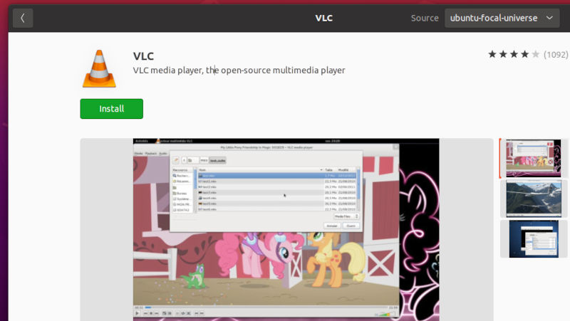 نصب نرم افزار vlc در ubuntu